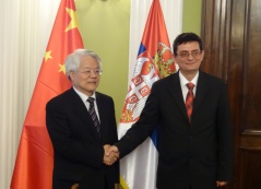 29 June 2015 National Assembly Deputy Speaker Veroljub Arsic and the Deputy Chairman of the Chinese People’s Political Consultative Conference Foreign Affairs Committee Cai Wu